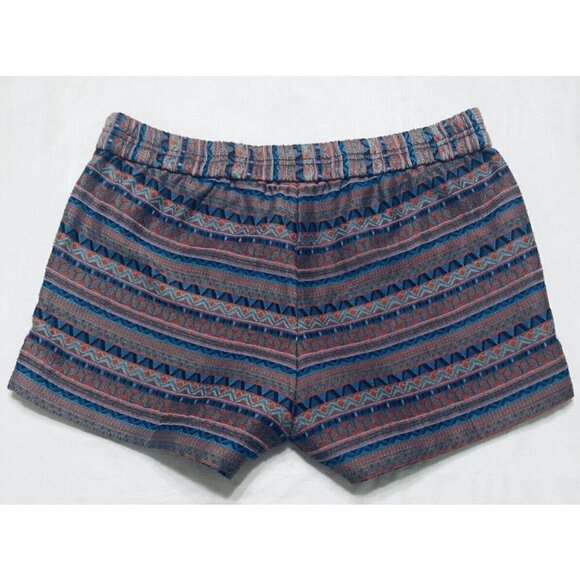 J Crew Womens Size 6 Jacquard Boardwalk Pull On Shorts Aztec Boho Festival - Picture 3 of 6